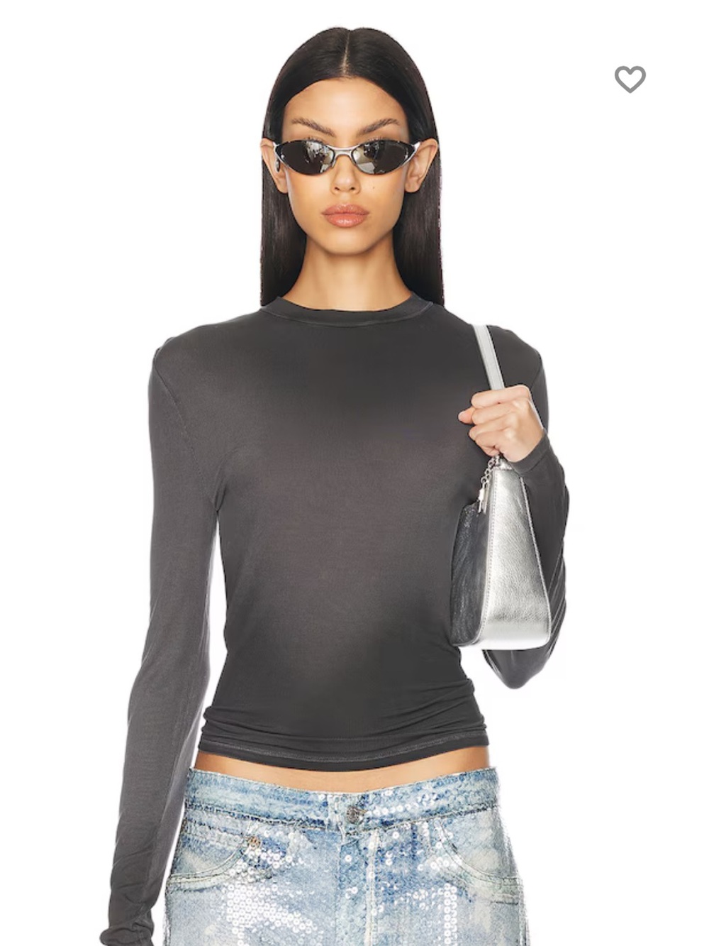 Acne Studios Erman Long Sleeve T-Shirt Grey size Medium NWT NEW